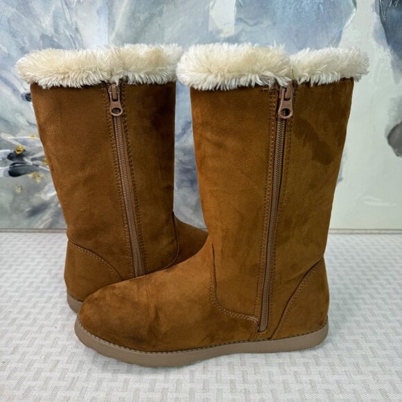 Cat & Jack Brown Suede Winter Boots womens Size 5 - Picture 9 of 9